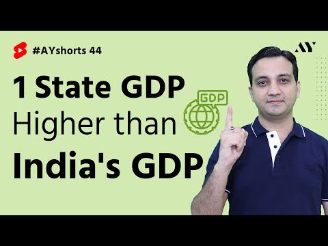 1 State GDP Higher Than India GDP | #AYshorts 44