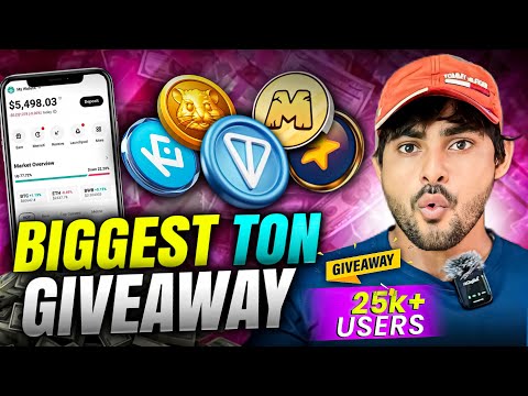 $HMSTR #Biggest Ton Giveaway 25K+ || Hamster Kombat Snapshot Done✅|| Ton Giveaway || Major || Ton