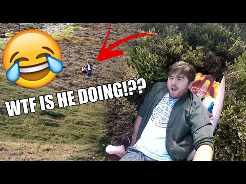 You Can't Sledge Down A Hill In The Summer *EPIC FAIL* - Four Idiots Episode 4