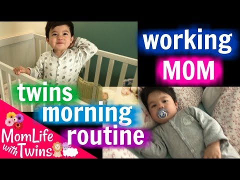 MORNING ROUTINE WITH TWIN TODDLERS | WORKING MOM