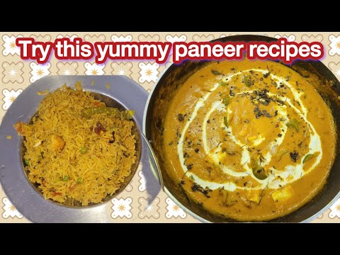 Try out this tasty paneer recipe/ kadai paneer/ Mutter paneer puloa/