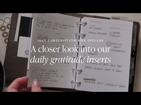 Exploring the Power of Daily Gratitude: Planner Insert Deep Dive | Cloth & Paper