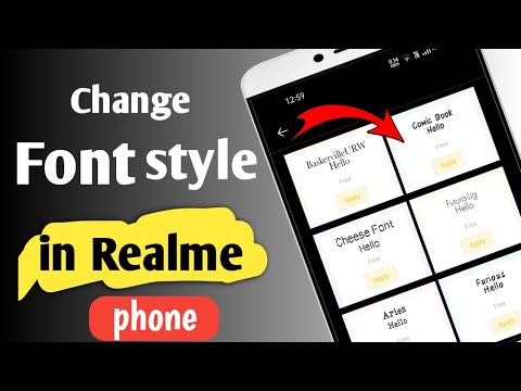 How to change font style in all Realme phone Realme GT master, Realme GT neo, Realme c11