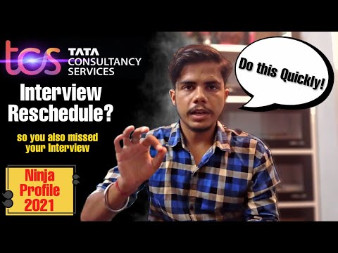 TCS Ninja | Interview Reschedule Process | Do this if you missed an Interview | Tcs Ninja 2023 batch