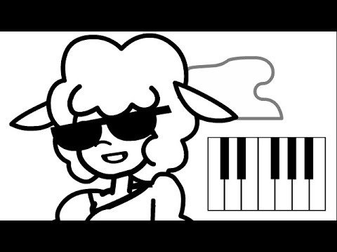 Just ripping it on the piano to Beep Beep I'm a Sheep Minus8