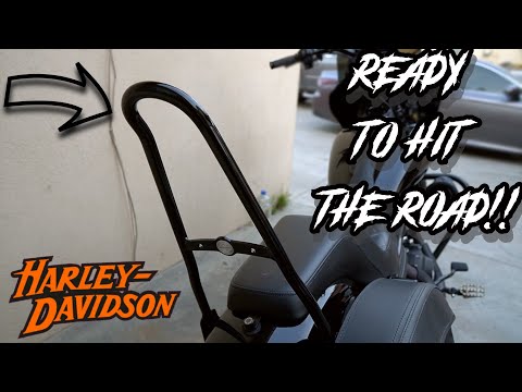 DETACHABLE UP RIGHT SISSY BAR FOR THE DYNA!  / THRASHIN SUPPLY  DUFFLE BAG