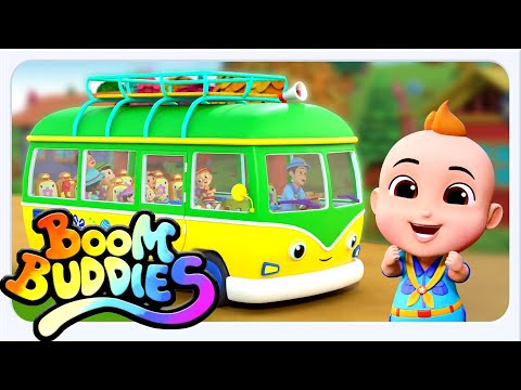 Wheels On The Bus Camp, Vehicle Rhyme And Fun Car Cartoon Videos by Boom Buddies