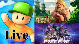 Stumble Guys & COC & Free Fire | Fun Live | Tamil Gameplay | #stumbelguy #mrkaigaming #coc