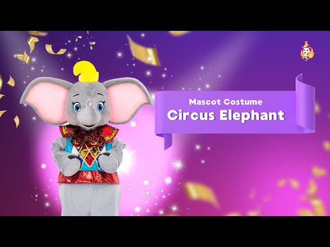 Circus Elephant Mascot Costume