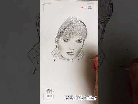 How to draw Taylor Swift