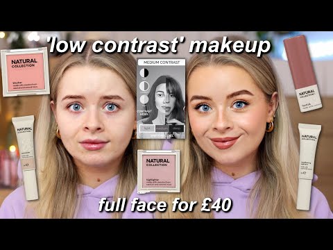 This FULL FACE of Makeup was £40... Testing Natural Collection Makeup (+ 'low contrast' makeup)