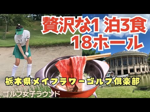 【栃木県メイフラワーCC 合宿ゴルフにいいコースEP.2】 送迎バス 宿泊費用情報！ゴルフ仲間 夫婦 友達 家族　ゴルフコンペ おすすめゴルフコース