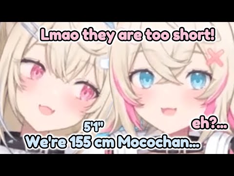 Mococo makes fun of ReGLOSS for being short but... [hololive / fuwamoco]