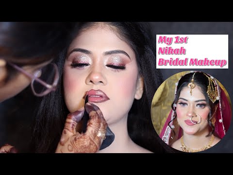 MY FIRST NIKAH BRIDE ❤️ | BEAUTIFUL NIKAH BRIDAL MAKEUP TUTORIAL | STEP BY STEP ✅ IN HINDI