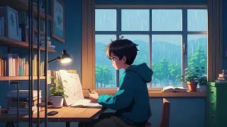 Learning atmosphere music that helps to concentrate☔️ The sound of rain improves concentration