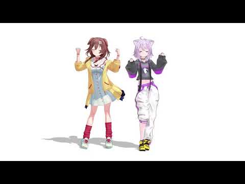 오카유 x 코로네 / Ketsu Drum 【Hololive MMD】