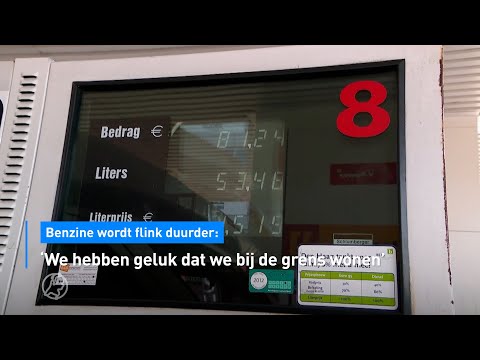 🚗 Benzine wordt flink duurder: 'We hebben geluk dat we bij de grens wonen' | Hart van Nederland