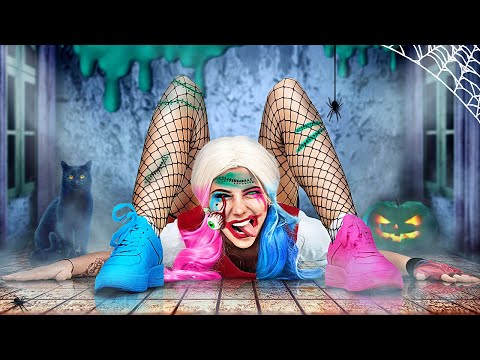 ¡Bromas de Halloween de Harley Quinn! 🎃 Looks y Trucos Divertidos