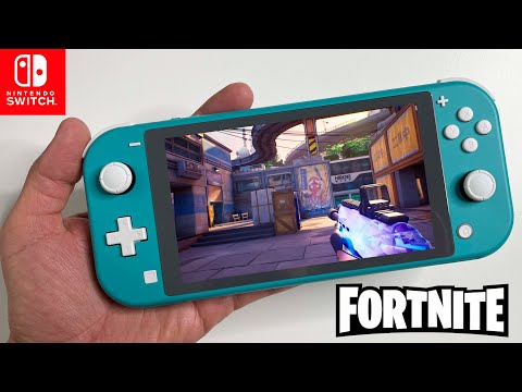 Fortnite FPS Ballistic gameplay on Nintendo Switch LITE