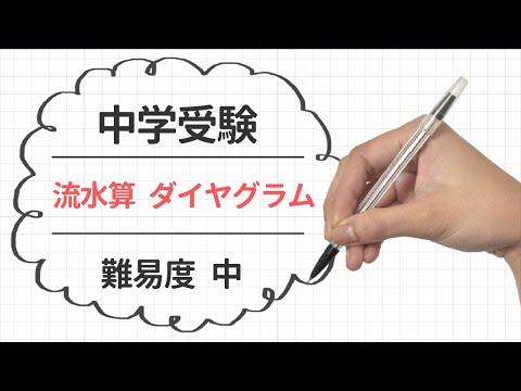 中学受験　速さ　流水算　ダイヤグラム