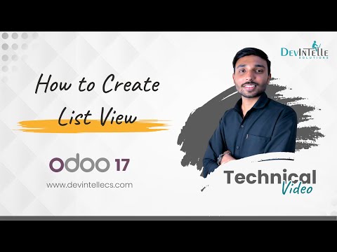 How to create list view in odoo | odoo training tutorial