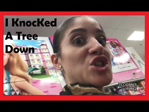 Vlogmas Week 2 I Knocked a Tree down in ToysRus