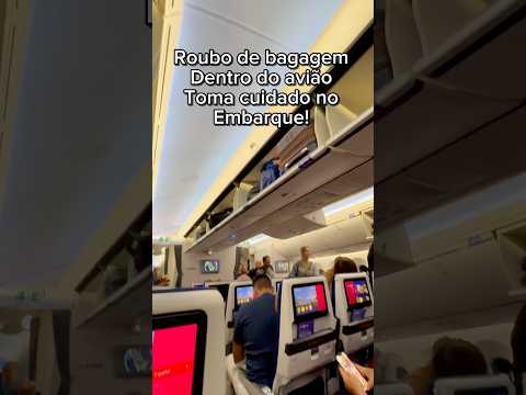 Cuidado com esse novo tipo de roubo dentro do avião na hora do embarque