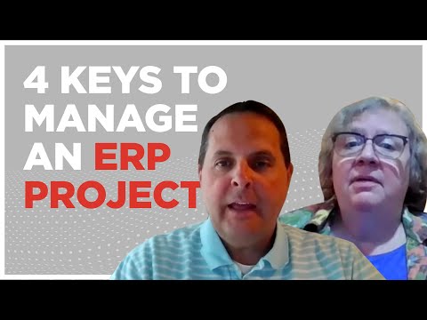 WEBINAR: 4 Keys to Effectively Manage an ERP Project