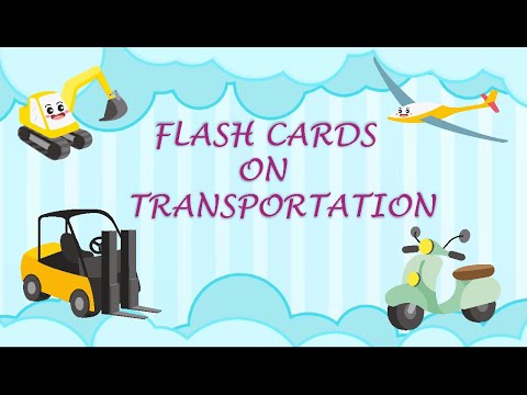 TALKING FLASH CARDS | Learn vehicles | Kids educational video |