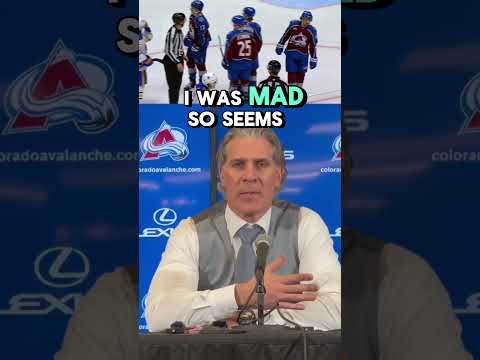 Bednar fired up and unedited -  Reaction to Ref non-Call #nhl #goavsgo