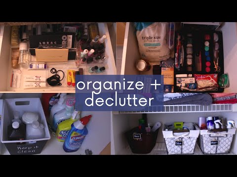 Organize and Declutter with Me | Deep Clean My Bathroom and Bedroom Closets