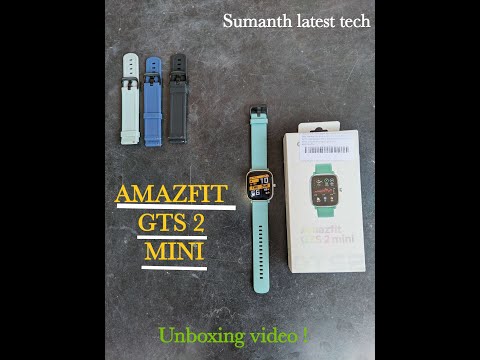 AMAZFIT GTS 2 MINI SMARTWATCH UNBOXING | by Sumanth kannuri |