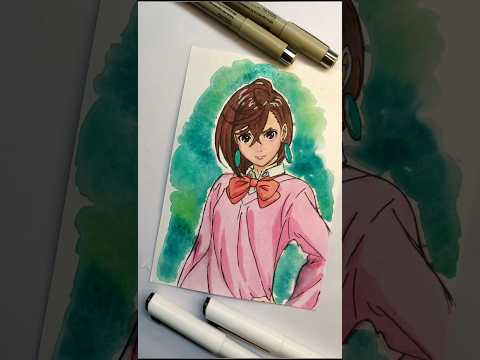 Momo Ayase drawing 綾瀬もも |   #dandadan #momoayase #ダンダダン  #drawing #anime #shorts