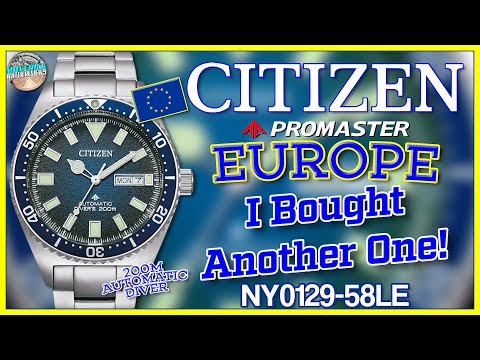 I Bought Another One! | Citizen Europe Promaster 200m Automatic Diver In Blue w/Bracelet NY0129-58LE