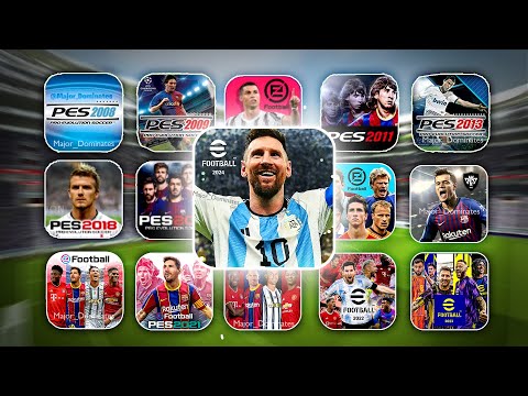 Evolution of eFootball 24 Mobile (PES 2008-2024)