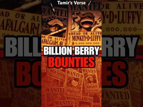 Every Pirate Bounty That Is Above 1 BILLION BERRIES! #anime #onepiece #luffy #shorts