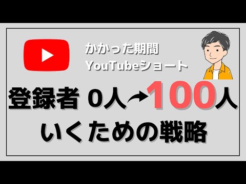 【2023年版】YouTubeチャンネル登録者100人いくまでの対策やハウツー教えます|ショート動画活用術【初心者用】