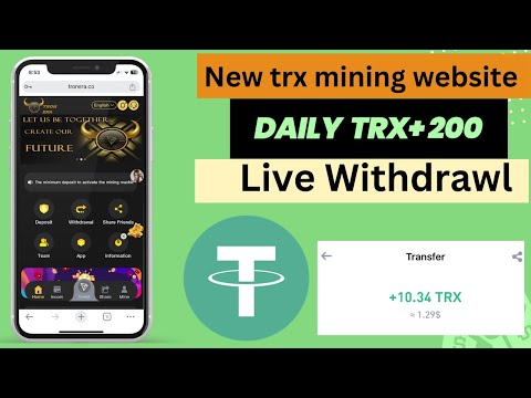 Best tron-ERA Mining site2024 | daily income website | best trusted earning apps | new trx Earn site