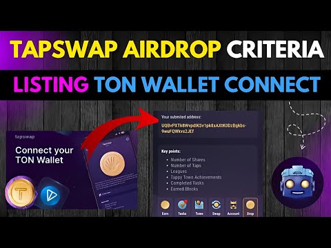 Tapswap Ton Wallet Connect | Tapswap Airdrop Criteria | Tapswap Listing Date & Withdrawal | Tapswap