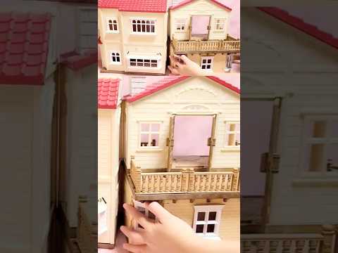 sylvanian families house | satisfying with unboxing & review #asmr #toys #sylvanianfamilies