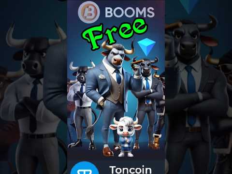 BOOMS 💥 TON💎 Free income telegram booms bot..,@Momin.history @LedgendaryAirdrop @Imtiyashx