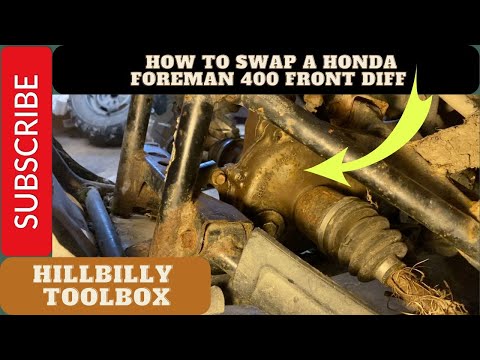 How to change a front diff in a Honda Foreman Fourtrax TRX400FW