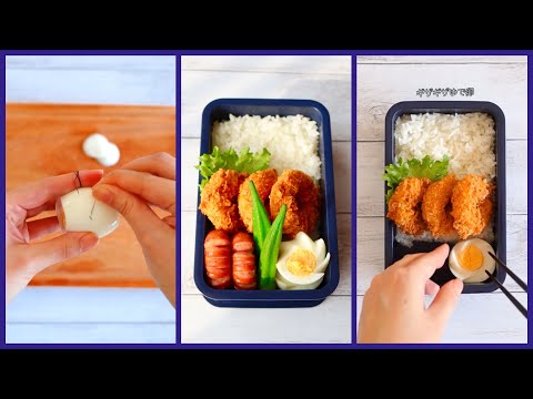 How to pack Japanese Bento🍱 Rice Magic Bento Lunch Box #45