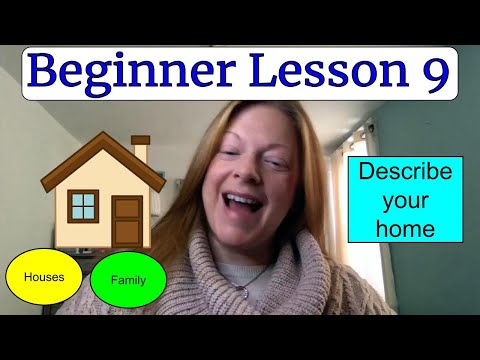 FREE ENGLISH LESSON | Beginner Program Lesson 9 Family and Describe your Home