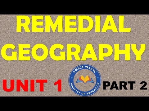 REMEDIAL GEOGRAPHY UNIT 1