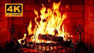 🔥 Cozy Fireplace 4K (12 HOURS). Fireplace with Crackling Fire Sounds. Crackling Fireplace 4K