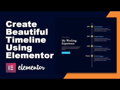 How to create a timeline using Elementor