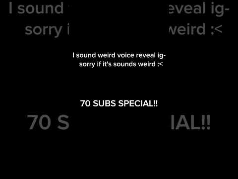 I sound weird ngl1!!1