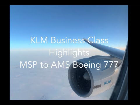 KLM Business Class | MSP to AMS | Boeing 777 | Travel and Cruise Tips