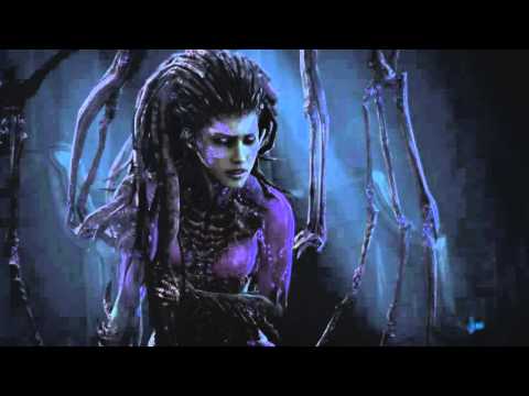 SC2 LOTV Campaign Cinematic Kerrigan and Artanis vs Hybrid